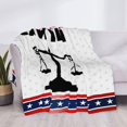 thumbnail image 4 of Manta de 80 x 60 pulgadas con texto "I Heat Love Lawyer", suave y esponjosa, para sofá, silla, cama, 4 of 8