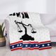 thumbnail image 4 of Manta de 80 x 60 pulgadas con texto "I Heat Love Lawyer", suave y esponjosa, para sofá, silla, cama, 4 of 8
