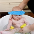 thumbnail image 2 of Baby Adjustable Shampoo Shower Bathing Protect Wash Hair Shield Hat without Ear Protection Pads (Dark Blue), 2 of 8