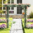 thumbnail image 5 of Gymax 7 FT Garden Arch Arbor Metal Frame Stand Trellis w/Flat Top Design for Climbing Plants Outdoor Archway Gate for Wedding Ceremony, 5 of 10