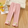 thumbnail image 5 of Chenyin Baby Kids Girls Pants Leggings Cotton Stretch Trousers Toddler Spring Fall Comfort Leggings for Girls 1-7 Years Old, 5 of 10