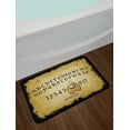 thumbnail image 2 of Ouija Board Bath Mat, Grungy Board Design with Vanished Scratchy Background, Plush Bathroom Decor Mat with Non Slip Backing, 29.5" X 17.5", Earth Yellow Pale Coffee, by Ambesonne, 2 of 2
