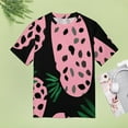 thumbnail image 4 of Leopard Print Pattern T Shirts Basic T-Shirt Short Sleeve Ladies Tee Shirt Summer Graphic Clothing, 4 of 6