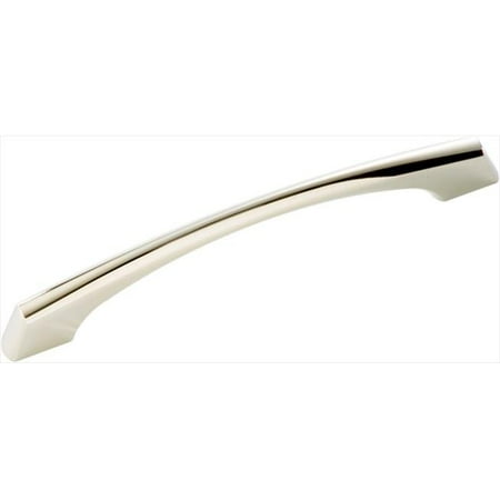Bright Nickel Pull - Hickory Hardware P3371-14 128mm Greenwich Bright Nickel Cabinet Pull