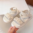 thumbnail image 2 of FSYBOA Girls Sandals, Casual Gifts Non-Slip Open Toe Kids Summer Shoes White Size 2(Big Kids), 2 of 9