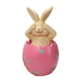 thumbnail image 1 of Cateissary Decoración de patrón de animales bonitos de Pascua, estatua de resina artística de mesa, adorno, diseño de fiesta, sala de estar y Artesanía Rosado, 1 of 6