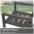 thumbnail image 3 of Dycanpo Outdoor Dining Chairs Set of 2,Weather Resistant Patio Chairs with Armrest for Indoors,Gray, 3 of 8