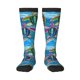 thumbnail image 1 of Fotbe Little Sea Turtles Calcetas Divertidas Estampadas para Hombre y Mujer, Calcetas de Algodón hasta la Rodilla para Caminar, Correr, Enfermería y Embarazo, 1 of 6