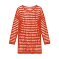 thumbnail image 7 of Women's Long Knit Swim Cover-Up Dress: Casual Solid-Color Beach Cover-Ups for Summer, 7 of 7