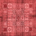 thumbnail image 1 of Ahgly Company Indoor Square Abstract Red Modern Area Rugs, 4' Square, 1 of 4