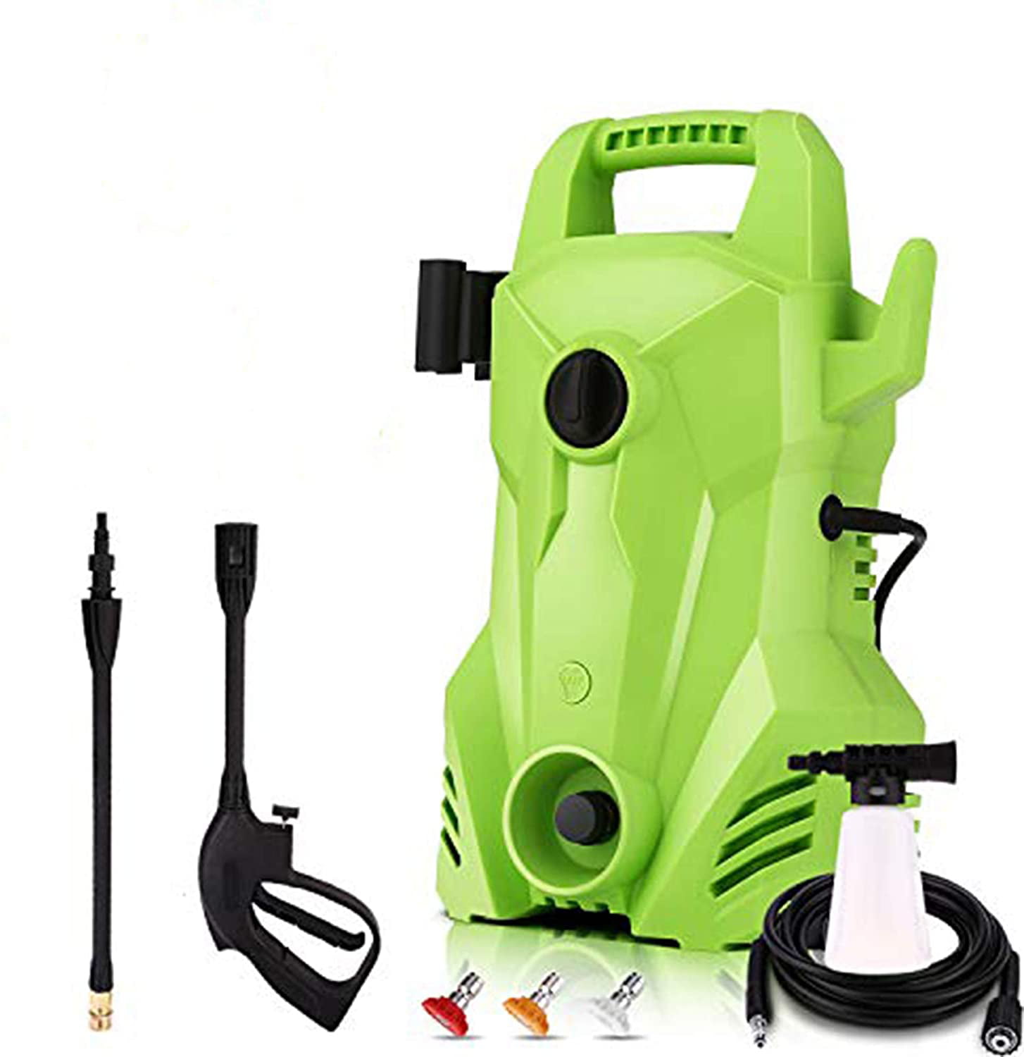 1400W 1.6 GPM Portable Electric Power Washer with 3 Quick-Connect Spray Tips Homdox Electric Pressure Washer 2300 PSI 