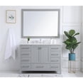 thumbnail image 6 of 48 inch Single Bathroom Vanity in Gray with Backsplash, 6 of 8