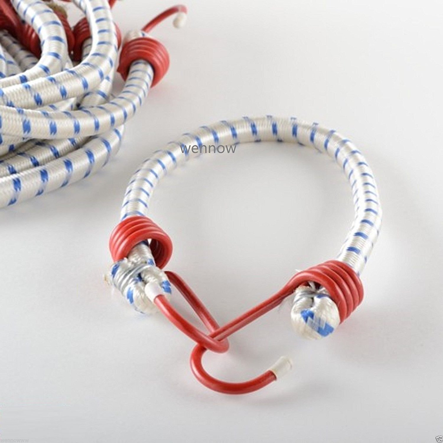 12pc Bungee Cord 24 inch Heavy Duty Straps 2 Hooks Tie Down Set