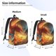 thumbnail image 2 of Fotbe Red And Blue Fire Dragon B Mochila de Lona con Estampado, Mochila Duradera, Mochila Versátil de Alta Calidad, Mochila Compacta Vintage-Medium, 2 of 5