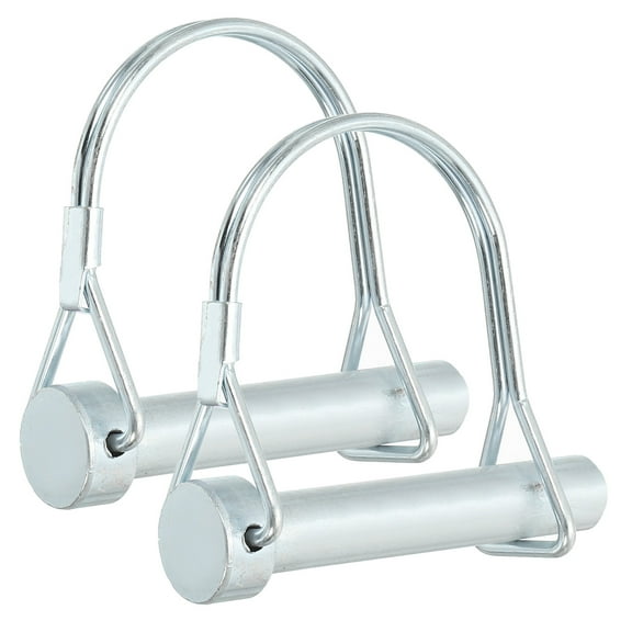 Pasador de Acoplamiento de Remolque Uxcell, Pasador de Bloqueo de Alambre, Pasador de Seguridad Redondo para Remolques de Granja, Enganches de Jardín 2 2/5x2-3/16x1.69"(D*L*IW)