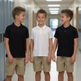 thumbnail image 4 of INGEAR Boys Short Sleeve Polo Shirt 2-Pack, Blue, S, 4 of 8