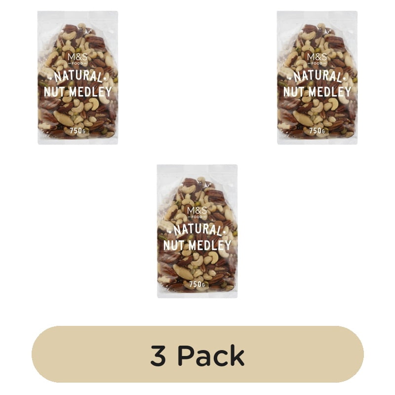 M&S Nut Medley 750g, British Import (Pack of 3)