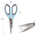 thumbnail image 3 of BambooMN Premium Kitchen Shears - Peppercorn Blue - 1 Scissor, 3 of 5