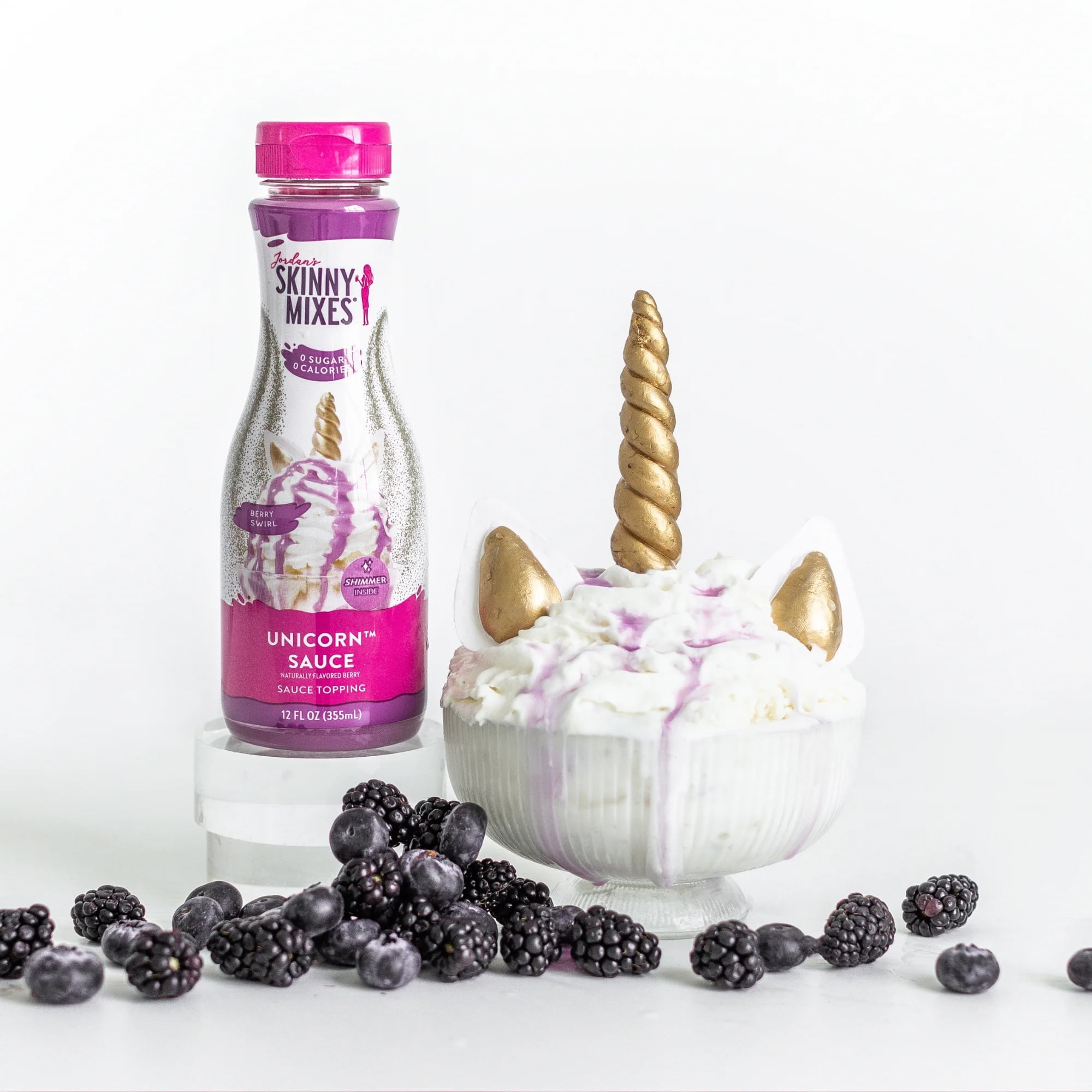 Jordan's Skinny Mixes, Unicorn Sauce Topping,  Purple (12 fl oz)