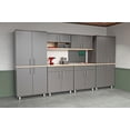 thumbnail image 2 of Inval Kratos 6-Piece Garage Cabinet Set in Dark Gray & Maple, 2 of 7