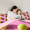 thumbnail image 5 of Feelyou Est Tennis Sleep Full Size Comforter Sets for Child, Outdoor Ball Gaming Bedding Comforter Set, Cartoon Sport Player Reversible Bedding Sets, Ultra Soft Bedroom Decor, 3 Pieces, 5 of 8
