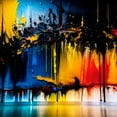 thumbnail image 2 of Colorful Transformations - Abstract Expressionism Canvas Wall Art, 2 of 2
