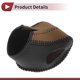 thumbnail image 4 of Cubierta de pomo de cambio de marchas Unique Bargains, protector de manija de cambio para Kia Soul 2020-2023, cuero sintético negro y marrón, 4 of 6