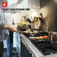thumbnail image 6 of GASLAND Chef Slide-in Natural Gas Cooktop, Gas Rangetop with 6 Deep Recessed Sealed Burners & Griddle, 6 of 8