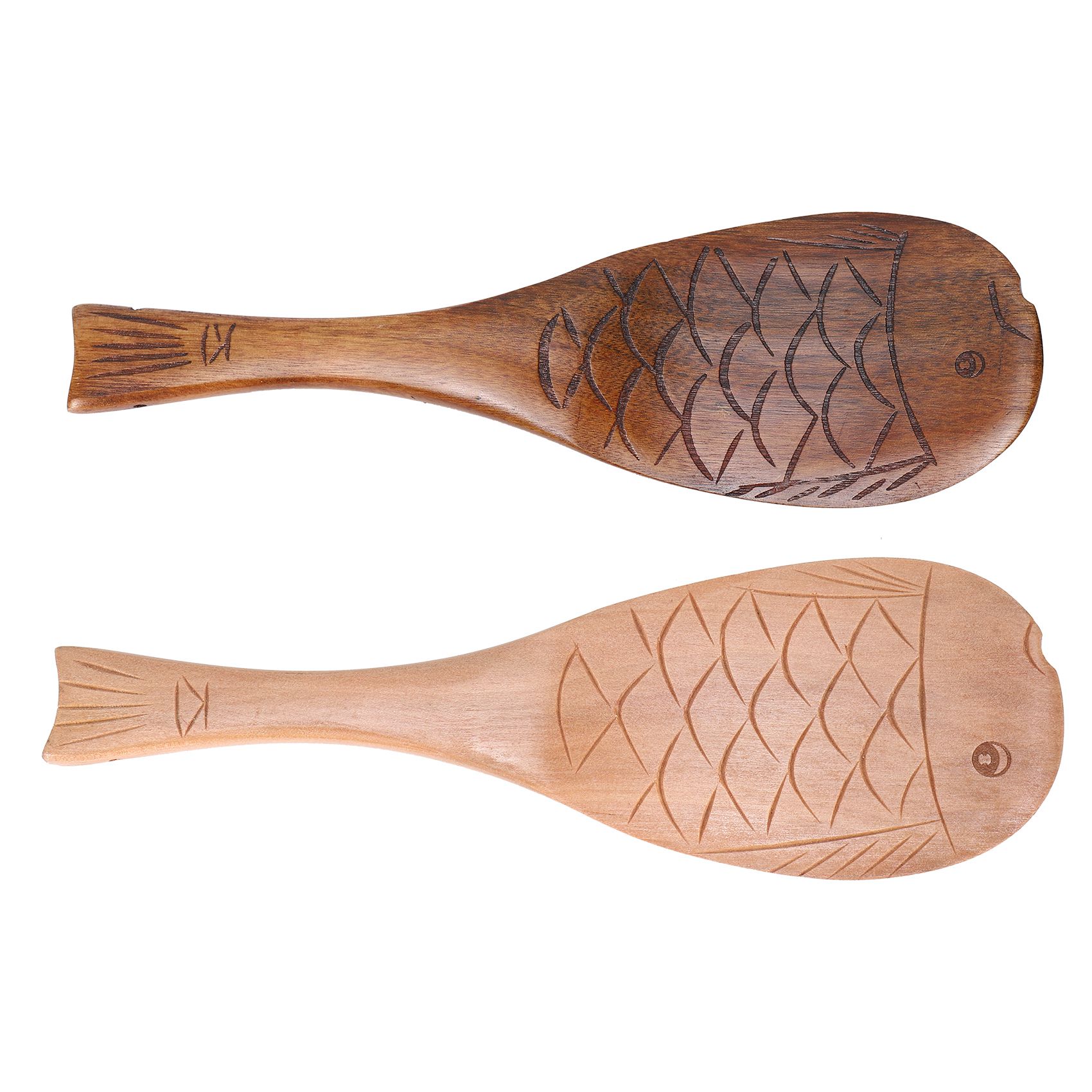 2 Pieces Premium Wooden Rice Paddle, Rice Serving Spoon, Kitchen Wooden