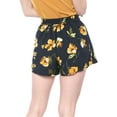 thumbnail image 5 of DARING DIVA Juniors Self Bow Tie Elastic High Waist Summer Beach Culottes Shorts, 5 of 6