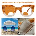 thumbnail image 4 of SOPHILY Lentes de lectura bifocales 3 pares +1.25 con armazón grueso, 4 of 6