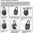 thumbnail image 3 of Smart Lock Combination Directional Lock Travel Luggage Vintage Gym Lock Intelligent Black, 3 of 3