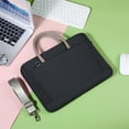 thumbnail image 1 of TopLLC Laptop Protective Bag Side Opening Messenger Bag Waterproofs Handbag Shoulder Bag Large Capacity Business Teacher Office Bag Messenger Bag Solid Color Laptop protective packages, 1 of 7