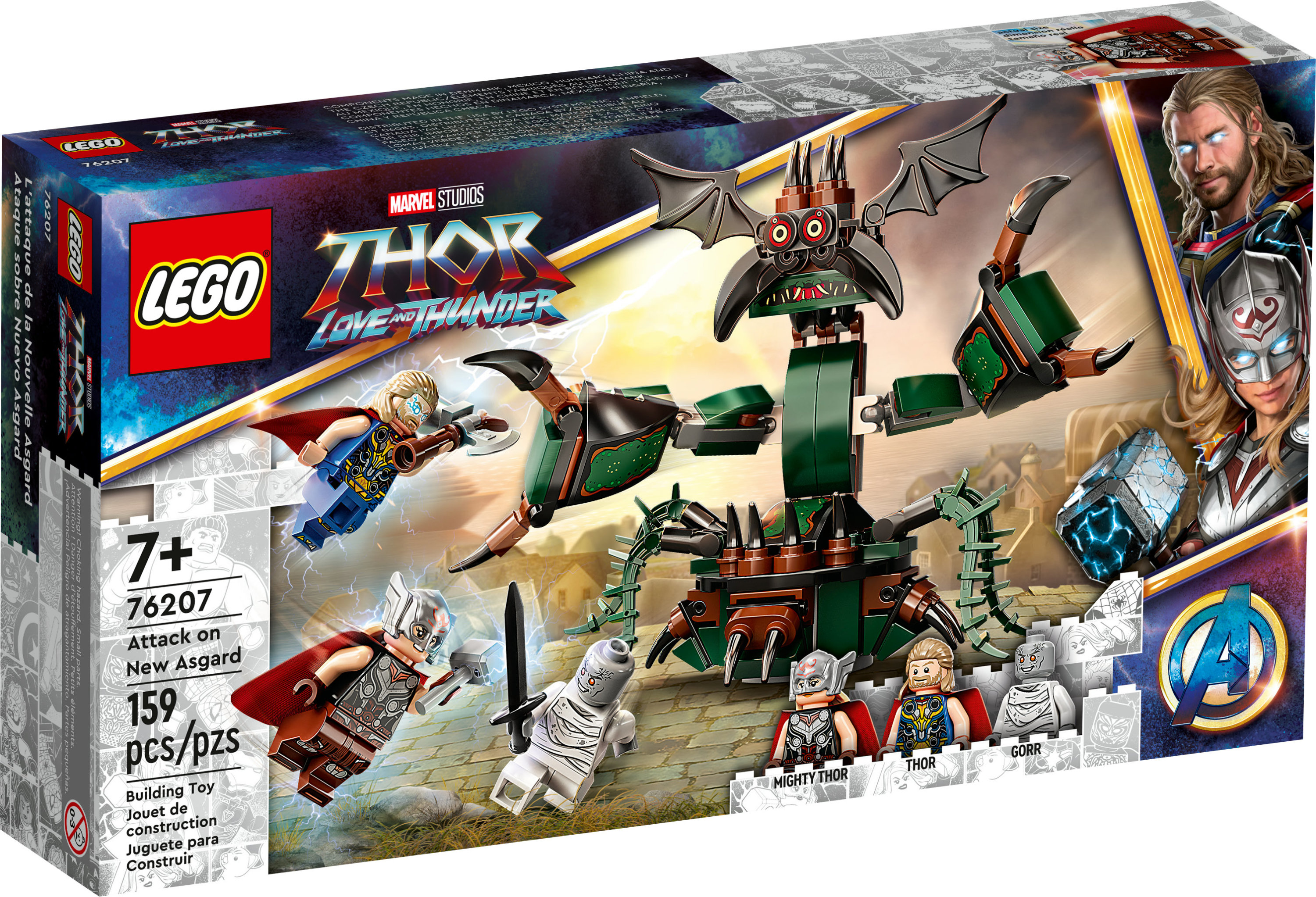 LEGO Marvel Attack on New Asgard, Thor Buildable Toy 76207 - image 3 of 8