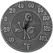 Poolmaster 52553 Indoor or Outdoor 12-Inch Antique Terra Cotta Thermometer, Black