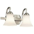 thumbnail image 1 of Kichler 45512NI Keiran 2 Light Bath Light, Brushed Nickel, 1 of 1
