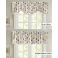 thumbnail image 5 of Daisy Flower Lavender Butterfly Kitchen Curtains Balcony Adjustable Roman Blinds Small Short Curtain for Living Room, 5 of 6