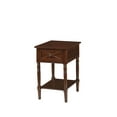 thumbnail image 4 of Convenience Concepts Country Oxford 1 Drawer End Table with Charging Station and Shelf, Espresso, 4 of 8