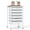 White, variant on 4-Drawer Rolling Storage Cart with Wooden Tabletop and Lockable Wheels, Mobile Utility Organizer for Art & Craft Office School Storage,Macaron