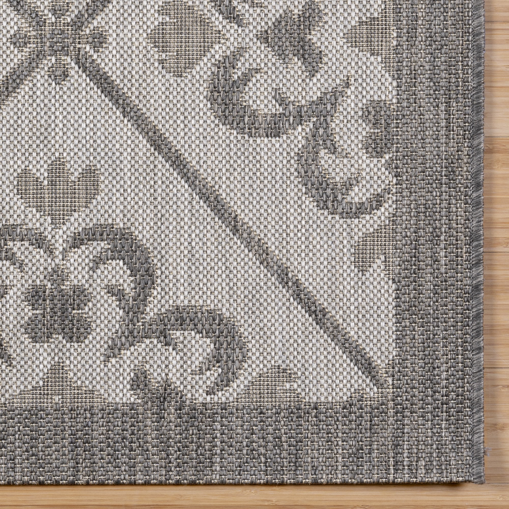 Gertmenian Paseo Bronte Bohemian Striped Ash/Steel Area Rug, 8x10