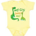 thumbnail image 3 of Inktastic My Gigi Loves Me Grandson Dinosaur Boys Baby Bodysuit, 3 of 5