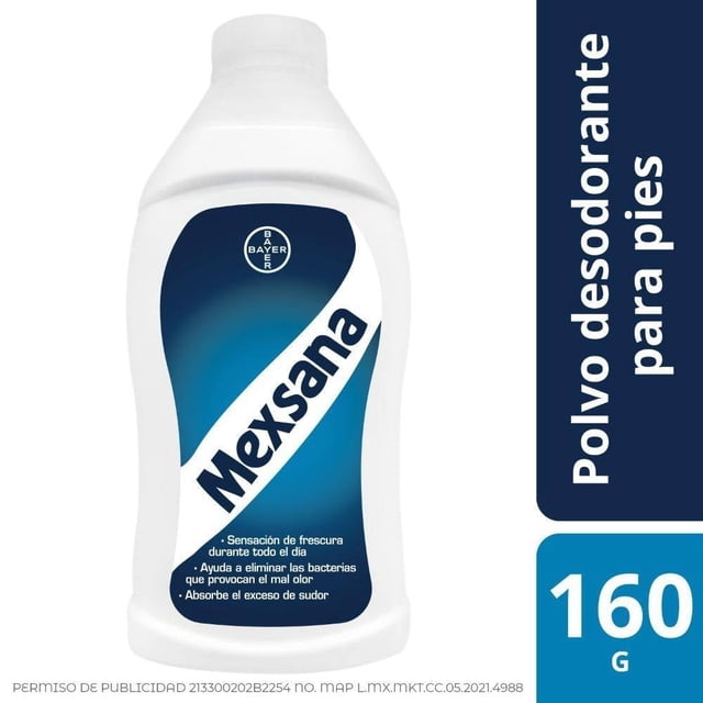 Polvo Desodorante para pies Mexsana absorbe exceso de sudor 16 gr