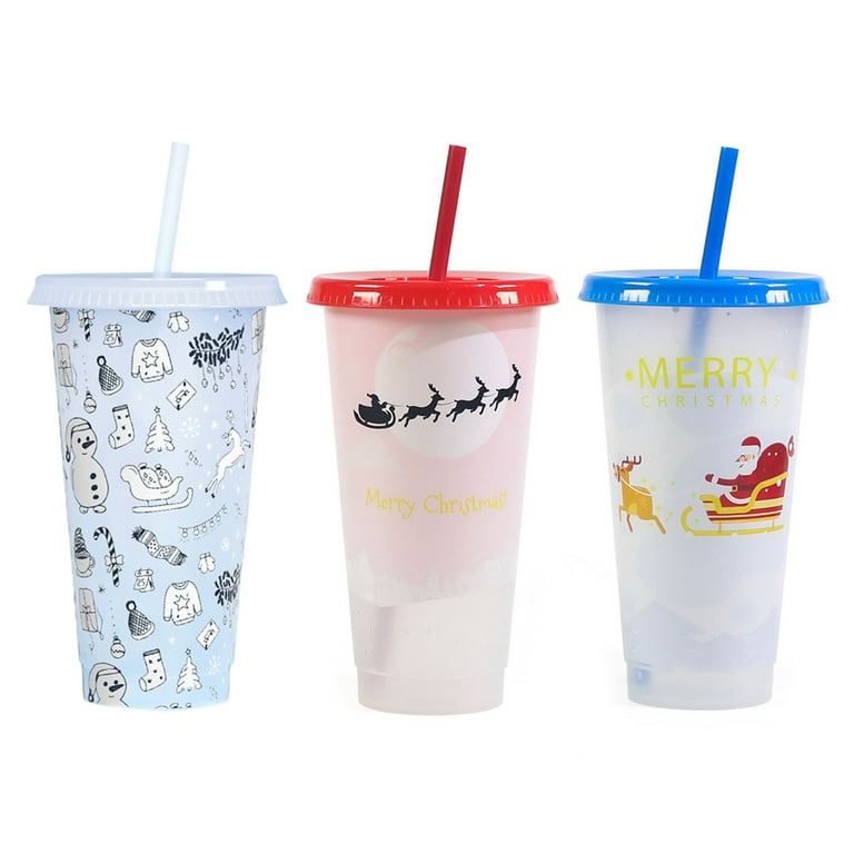 Christmas Drinkware: Frosted Cups, Coffee Cups & Straws - The