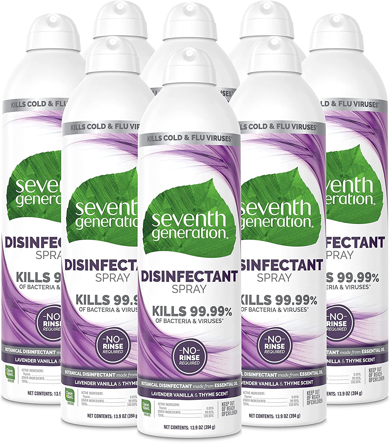 Seventh Generation Disinfectant Spray Lavender Vanilla & Thyme 13.9oz