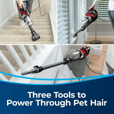BISSELL - CleanView Pet Slim Corded Vacuum - Mambo Red