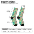 thumbnail image 4 of Goofa Colorful Palm Leaves Printed Men's Crew Socks, Soft Durable Breathable Moisture-Wicking with Odor Control Cotton socks, 4 of 9