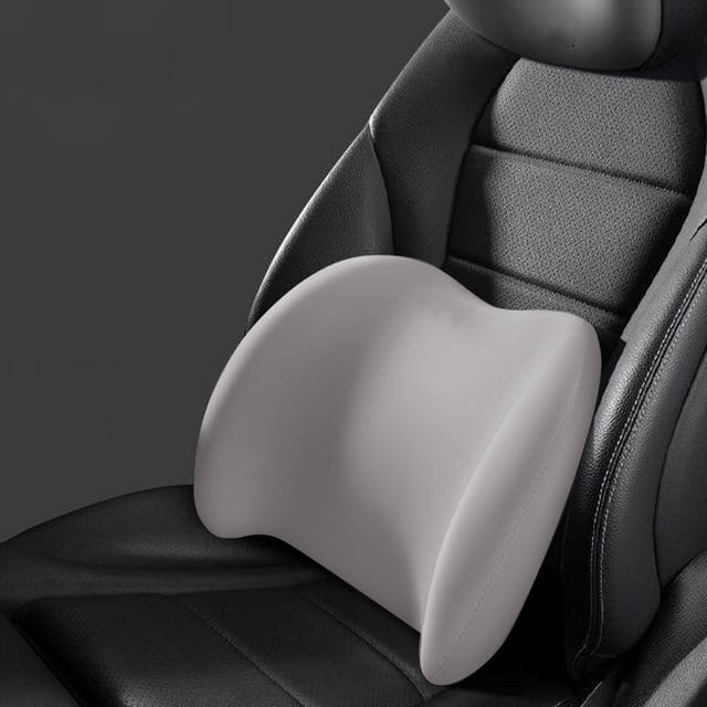 Lumbar Support Pillow, Detachable Chair Back Support with Convex Design Breathable Memory Foam Cushion for Home Office Car