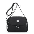 thumbnail image 2 of Bolso Mano para Mujer Bolso Compras Ligero Color Sólido Nailon Informal (negro), 2 of 7