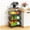 Black With Wooden Top, variant on Stackable Metal Wire Fruit Vegetable Basket With Wheels Storage Organizer For Kitchen Pantry Bathroom Produce Holder