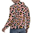 thumbnail image 6 of Goofa Leopard for Men's Hooded Sweatshirt - Lightweight Pullover Hoodie with Kangaroo Pocket, Perfect for Everyday Wear-Large, 6 of 7